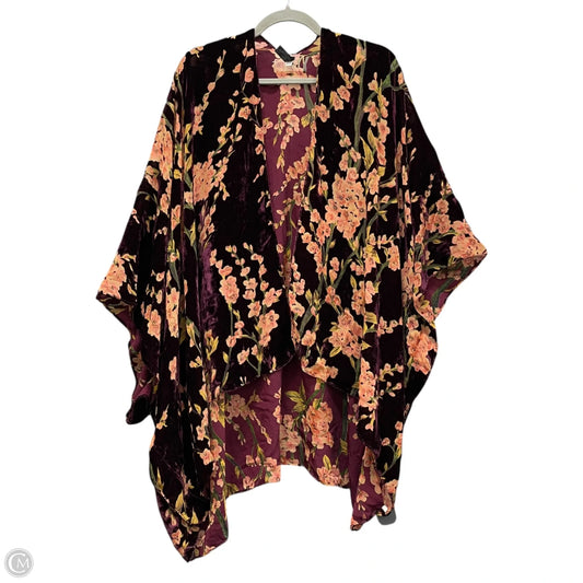 Kimono By Lane Bryant In Floral Print, Size: Osfm