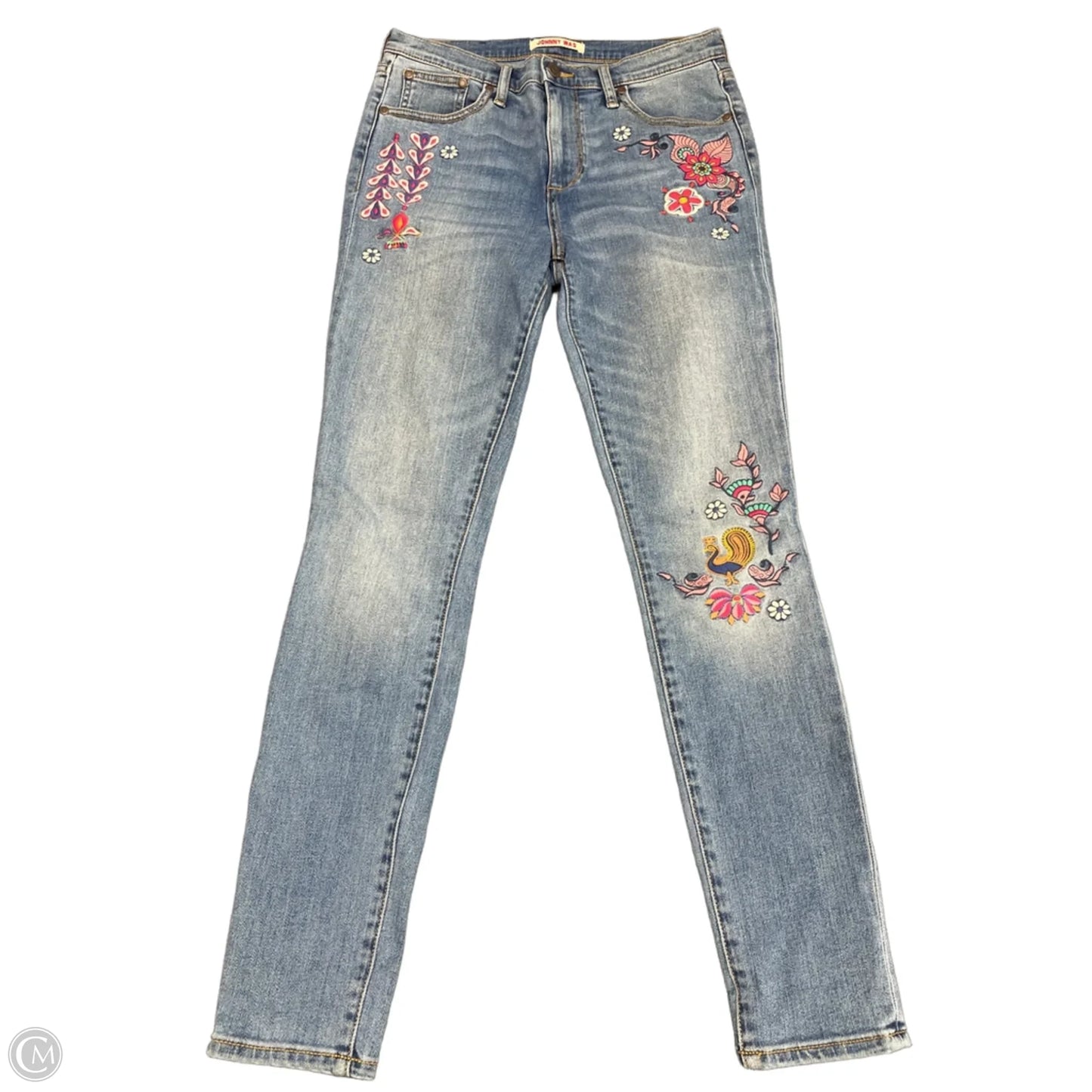 Jeans Skinny By Johnny Was In Blue Denim, Size: 2