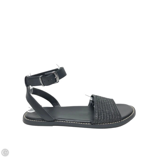 Sandals Flats By Nordstrom In Black, Size: 9.5