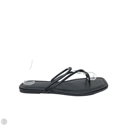 Sandals Flip Flops By A New Day In Black, Size: 10