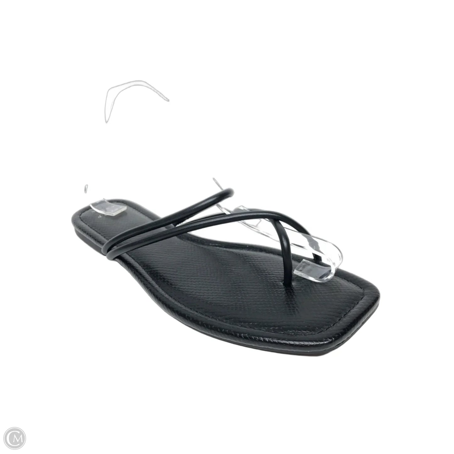 Sandals Flip Flops By A New Day In Black, Size: 10