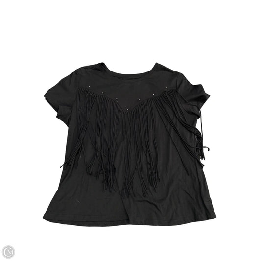 Top Short Sleeve By Idyllwind In Black, Size: Xl
