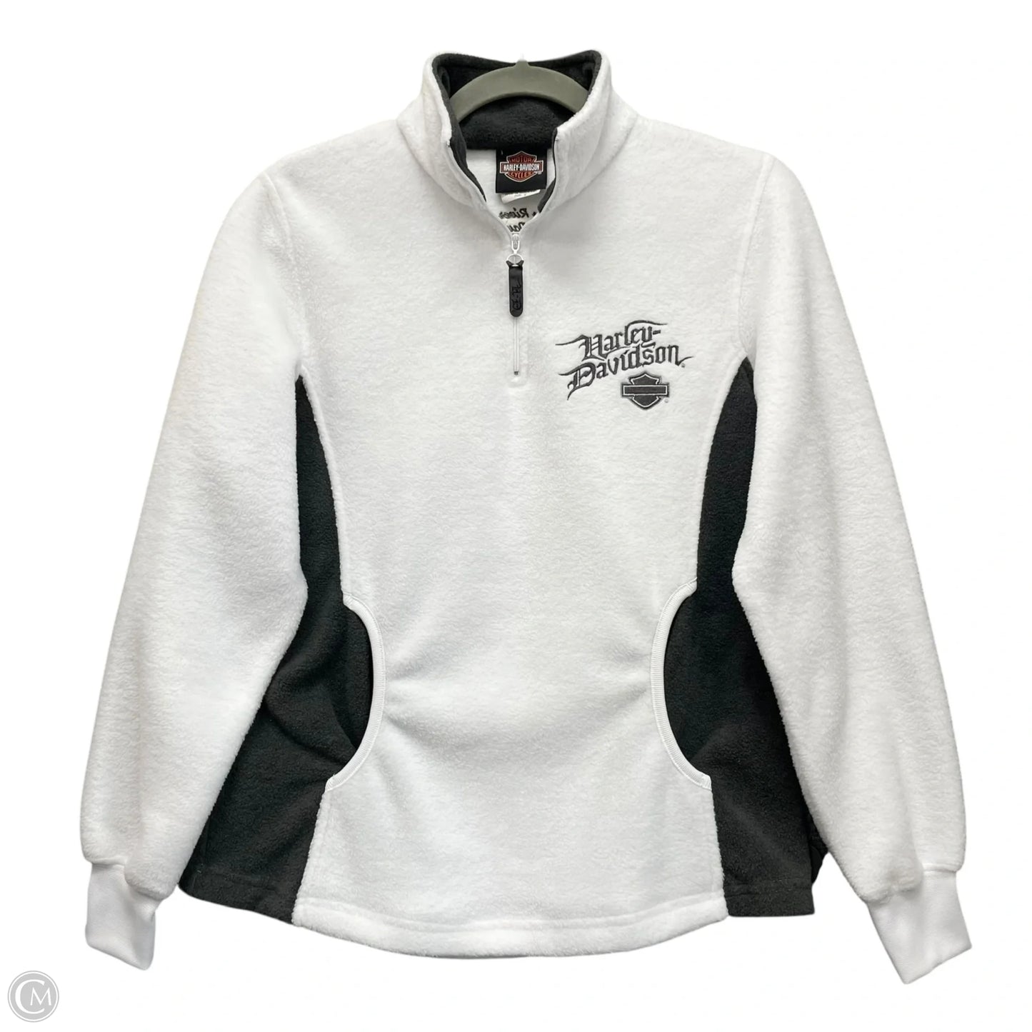 Sweatshirt Collar By Harley Davidson In White, Size: S