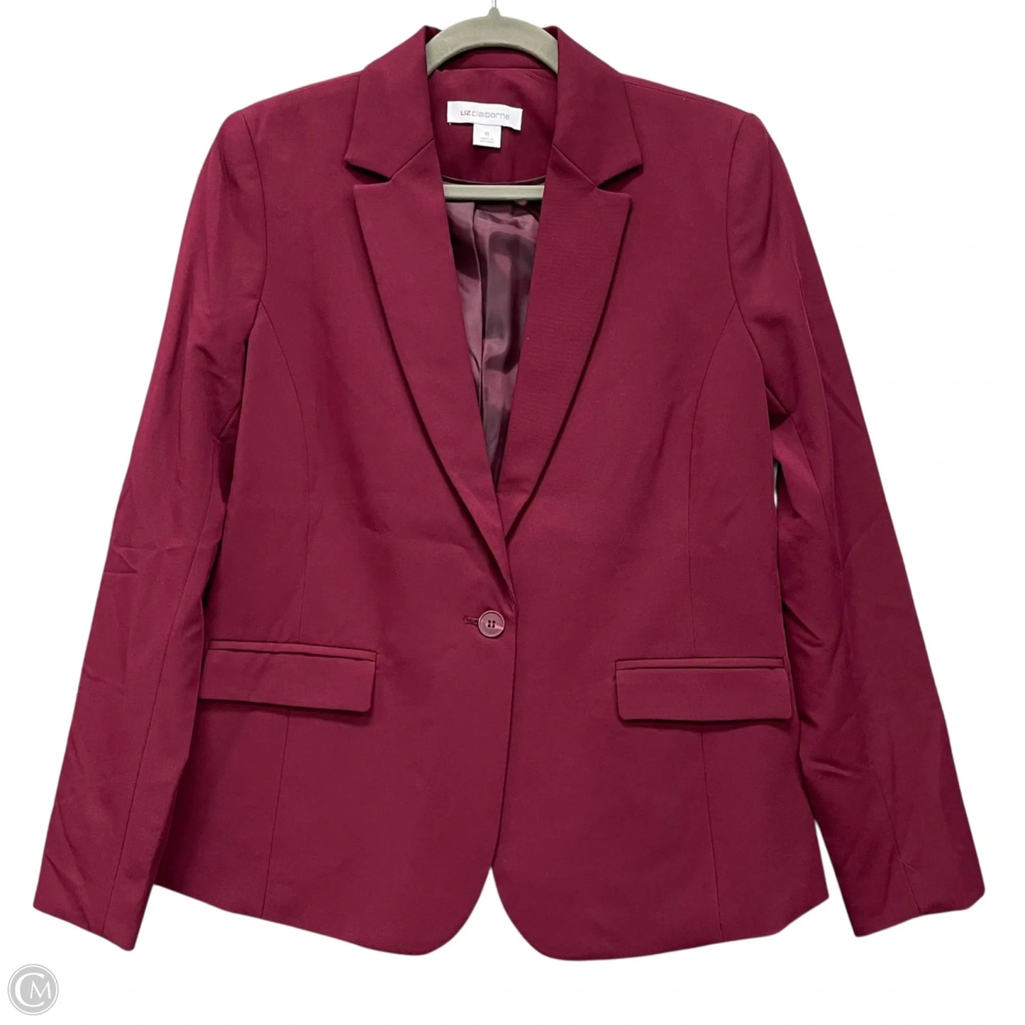 Blazer By Liz Claiborne In Maroon, Size: 6