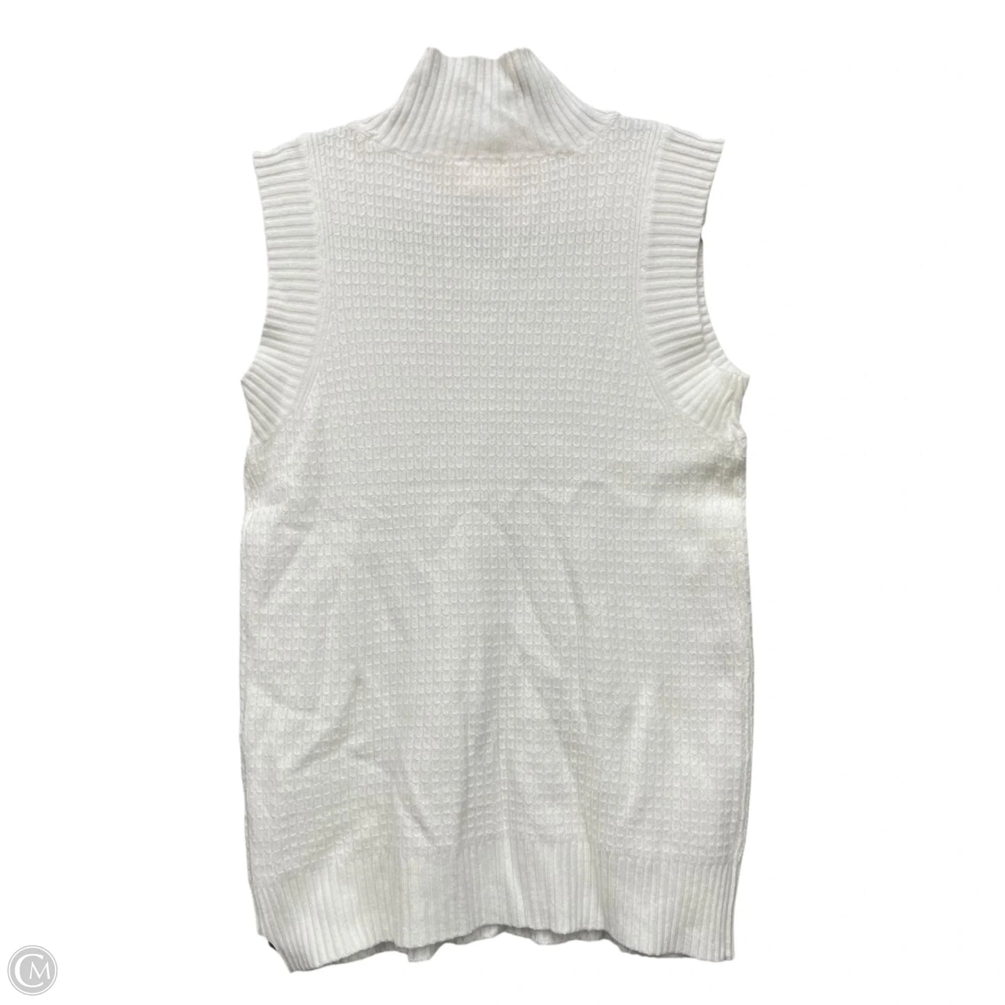 Vest Sweater By Cyrus Knits In Cream, Size: Xs