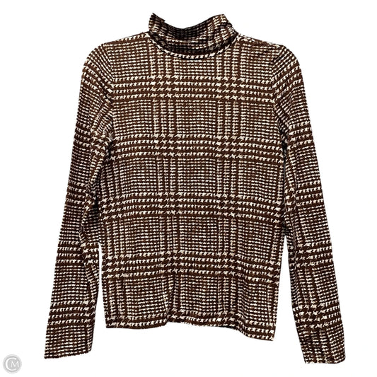 Top Long Sleeve By Loft In Brown, Size: S