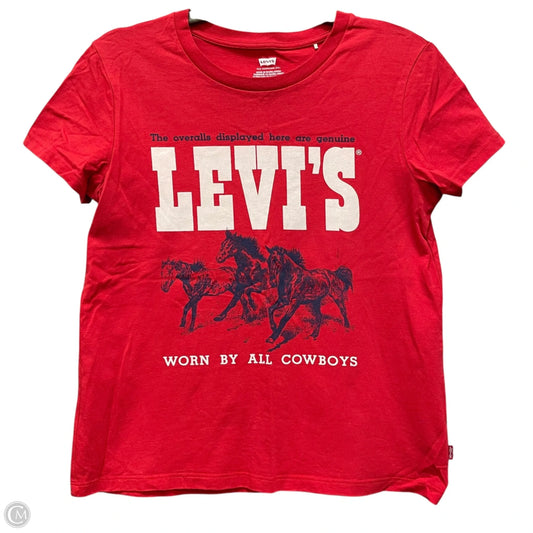 Top Short Sleeve Basic By Levis In Red, Size: Xs