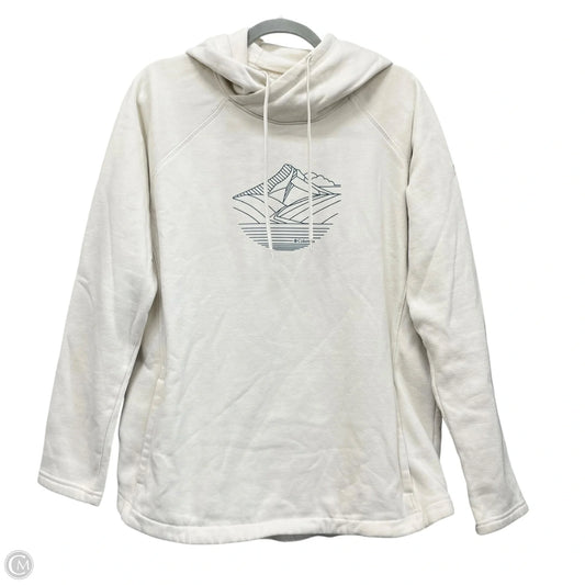 Sweatshirt Hoodie By Columbia In Cream, Size: L
