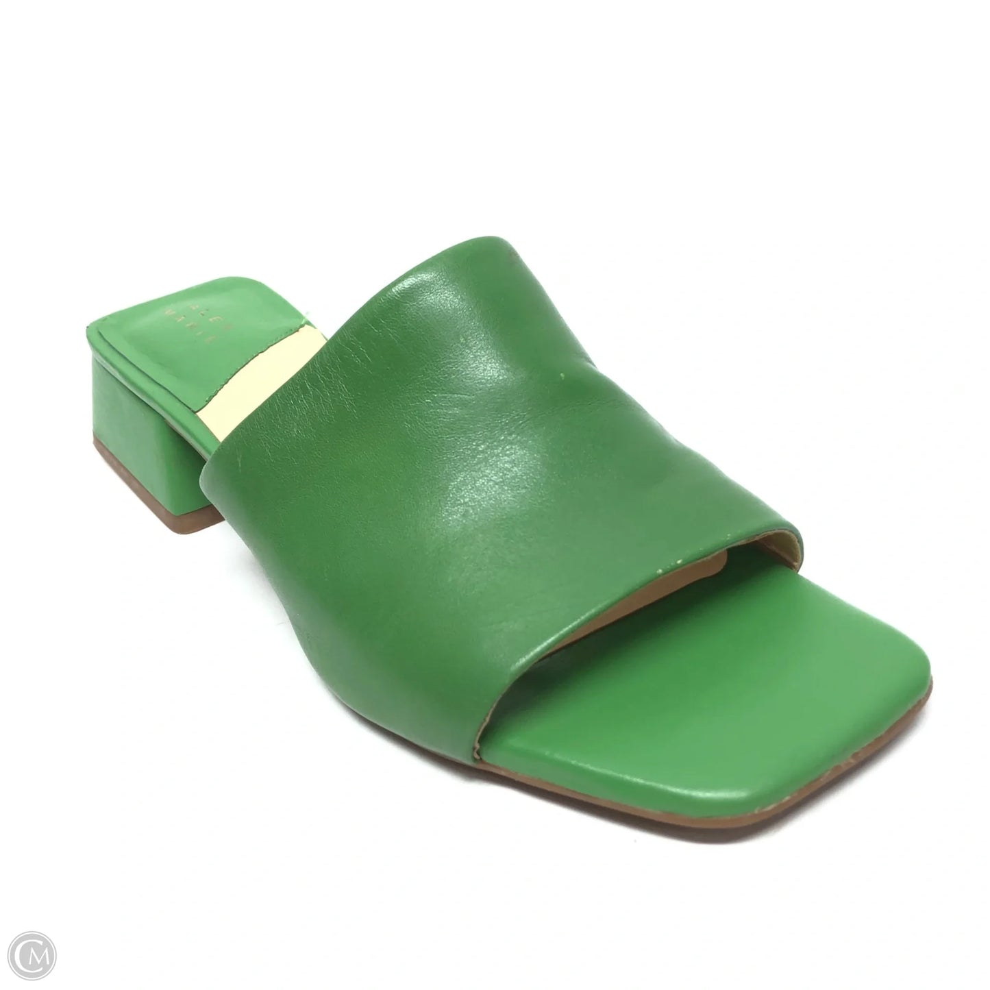 Sandals Heels Block By Alex Marie In Green, Size: 6.5