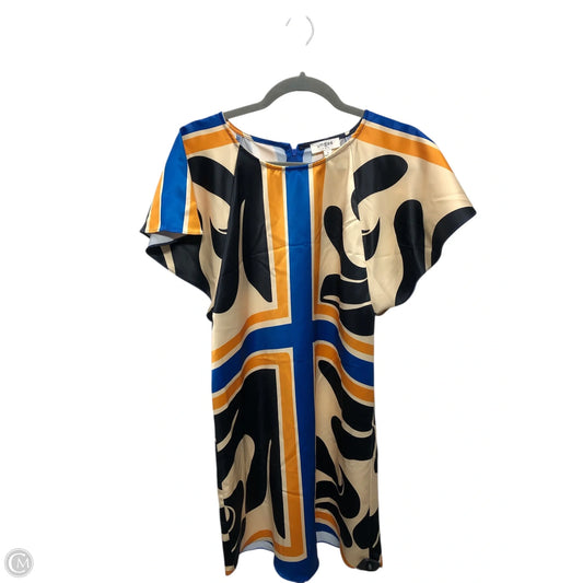 Dress Casual Short By Umgee In Blue & Orange, Size: S