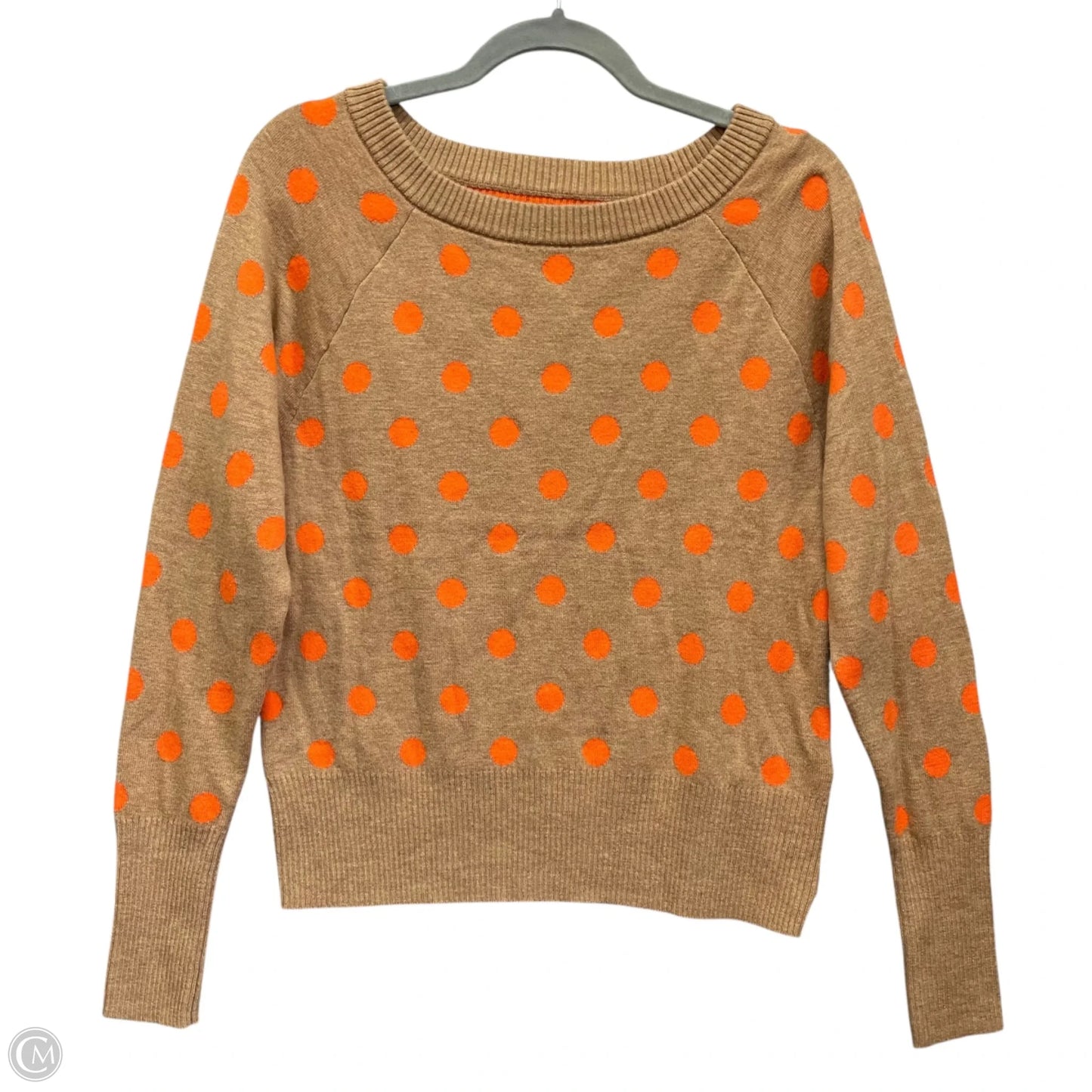Sweatshirt Crewneck By Gap In Orange & Tan, Size: M