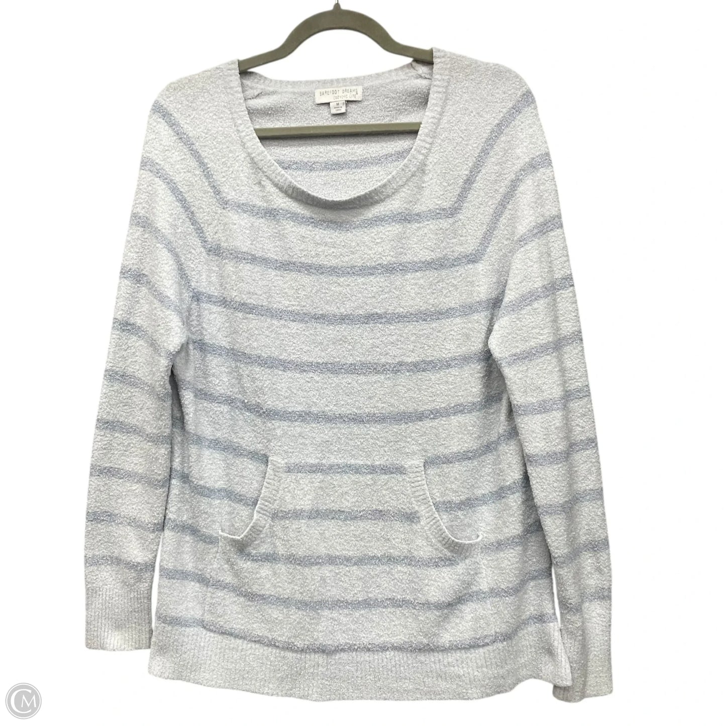 Sweater By Barefoot Dreams In Blue & Grey, Size: M