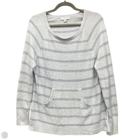 Sweater By Barefoot Dreams In Blue & Grey, Size: M