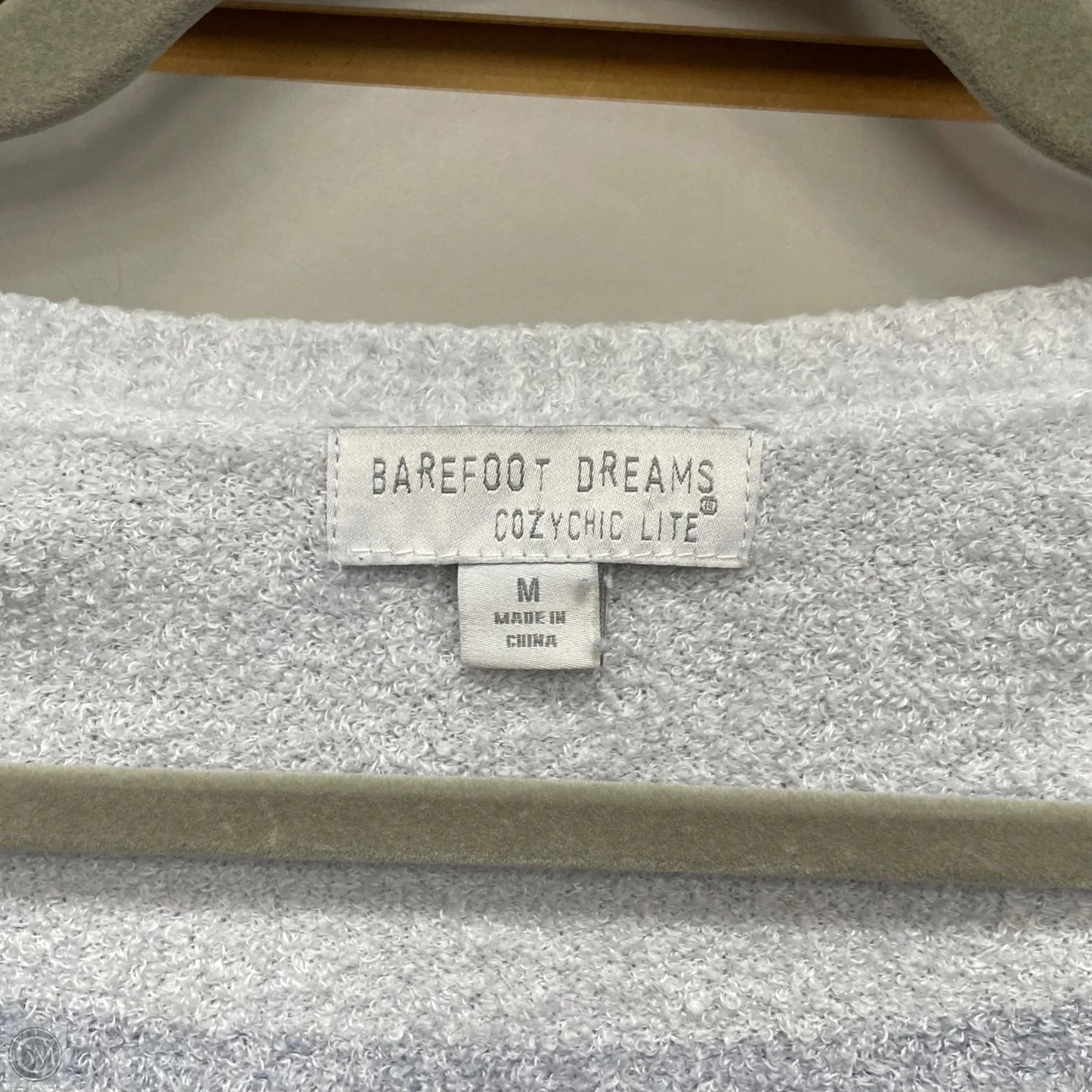 Sweater By Barefoot Dreams In Blue & Grey, Size: M