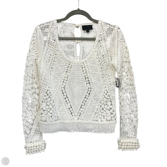 Sweater By Clothes Mentor In White, Size: S
