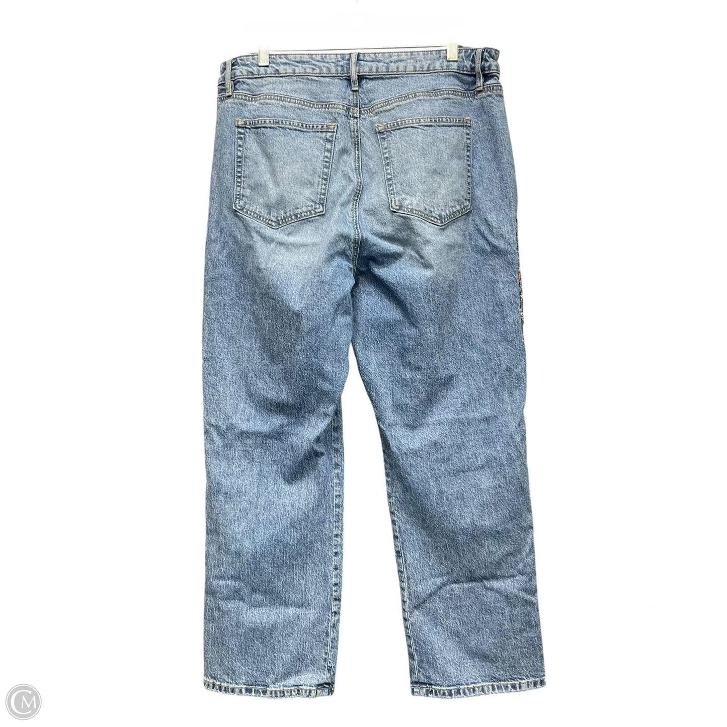 Jeans Cropped By Loft In Blue Denim, Size: 12