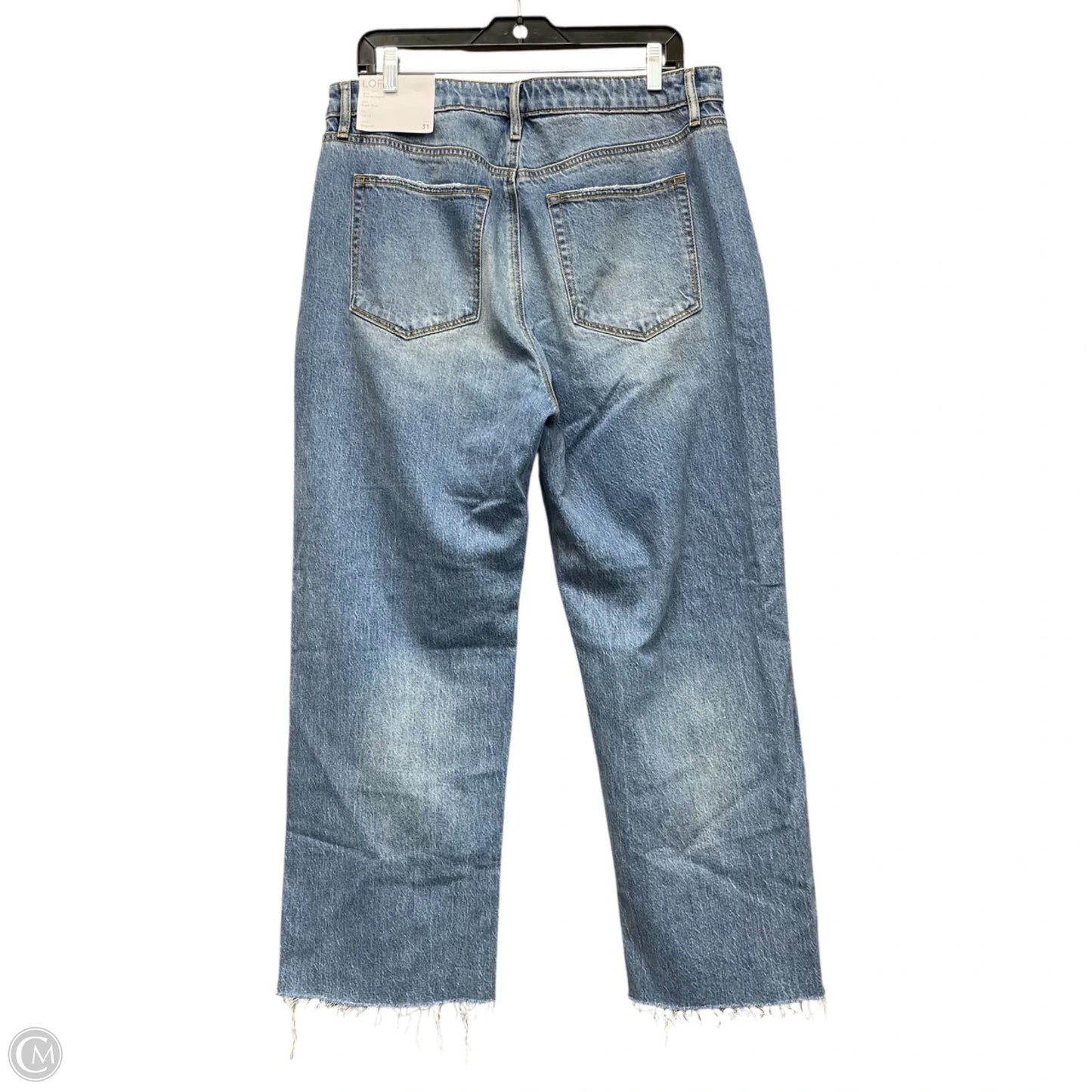 Jeans Straight By Loft In Blue Denim, Size: 12