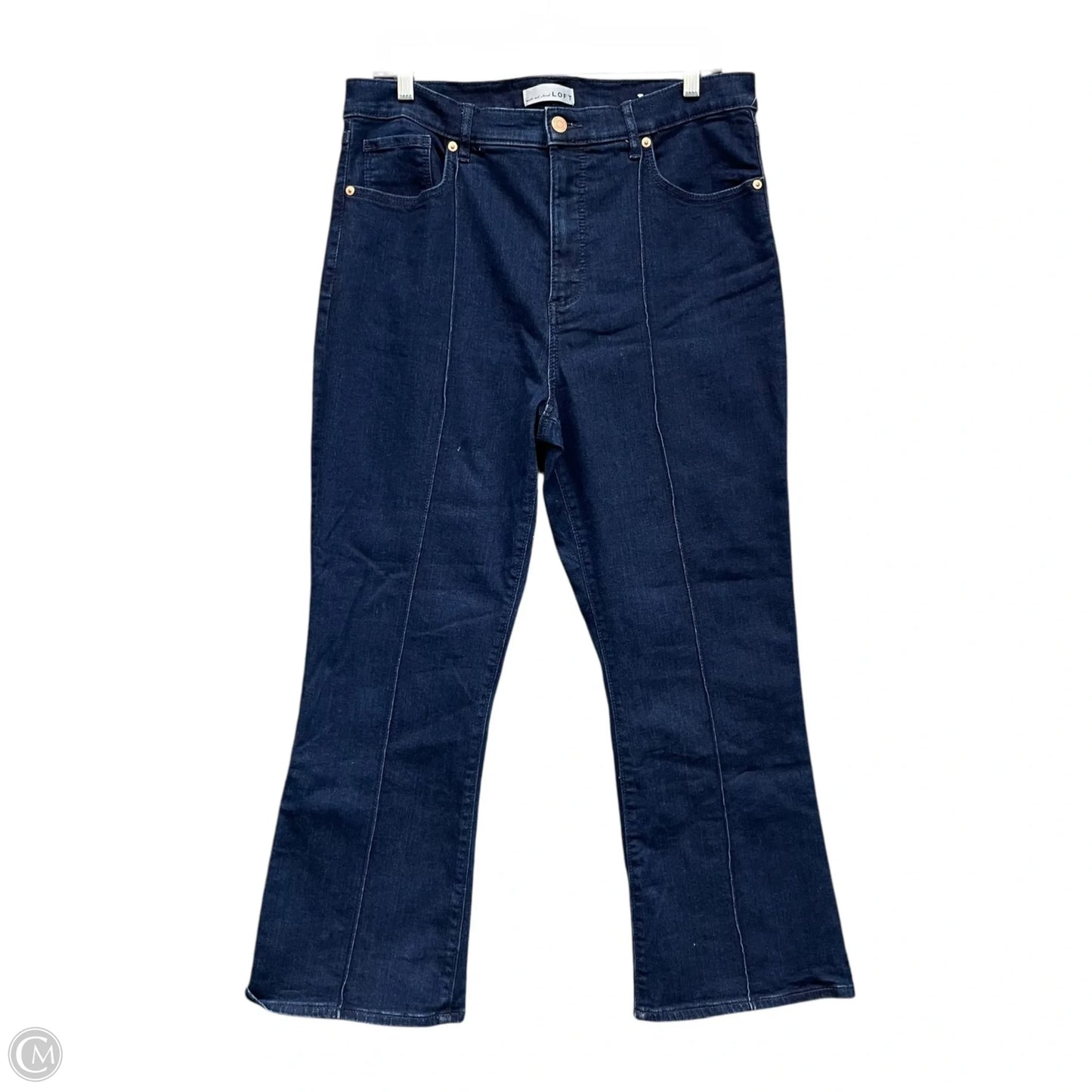 Jeans Boot Cut By Loft In Blue Denim, Size: 12