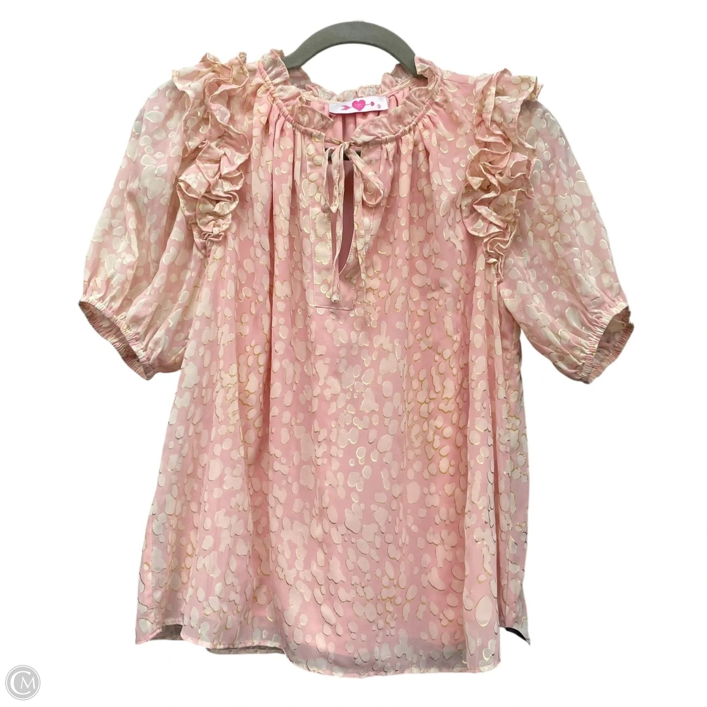 Top Short Sleeve By Buddy Love In Pink, Size: S