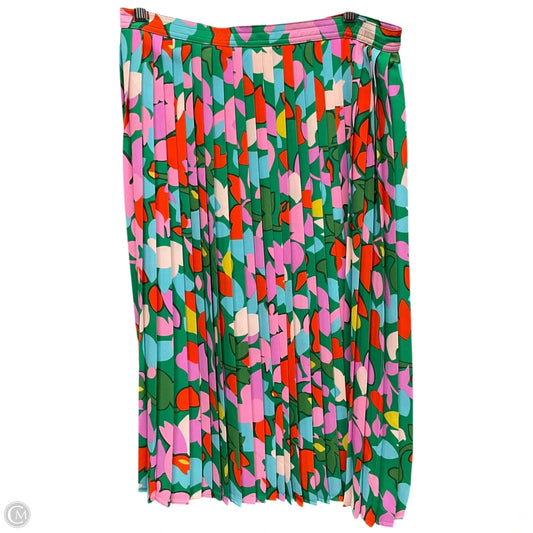 Skirt Midi By J. Crew In Green & Purple, Size: 8