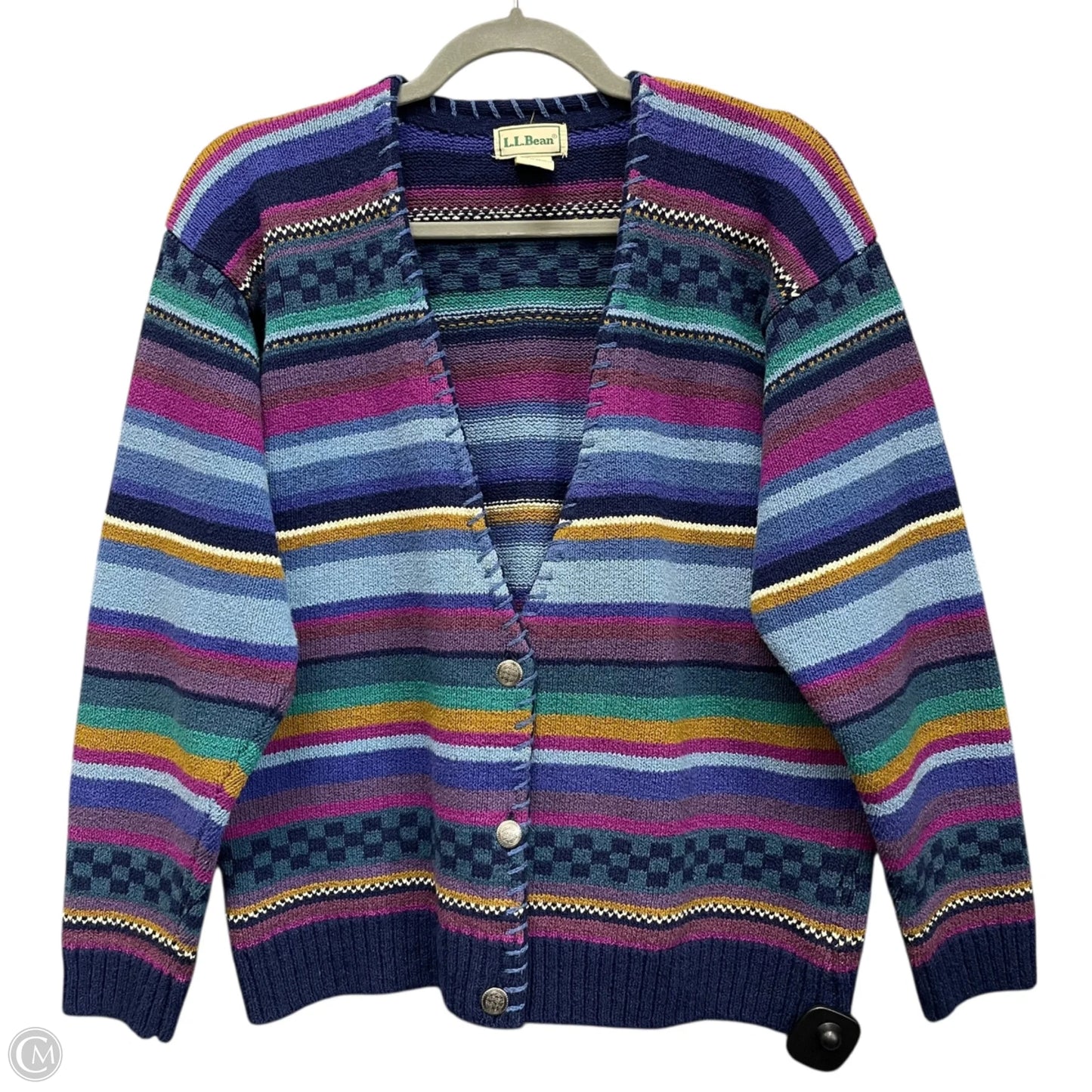 Sweater By L.l. Bean In Blue & Purple, Size: M