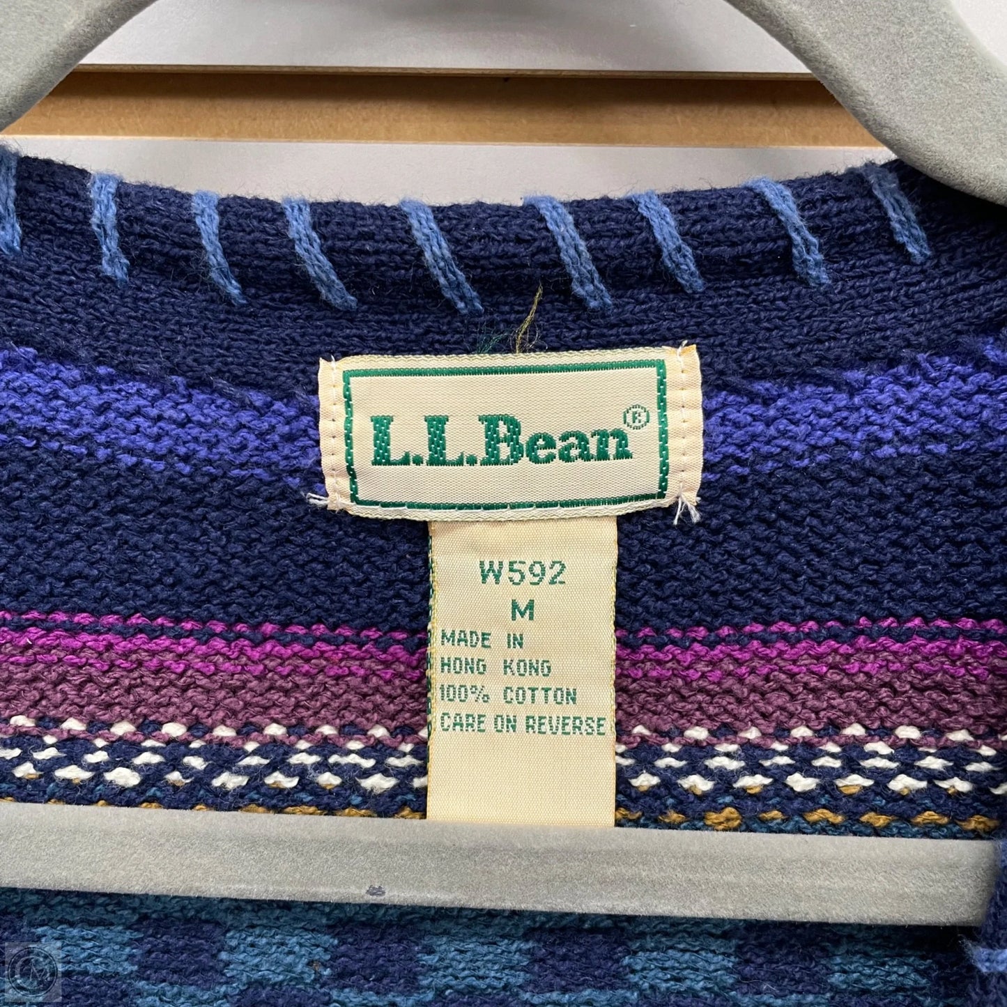 Sweater By L.l. Bean In Blue & Purple, Size: M