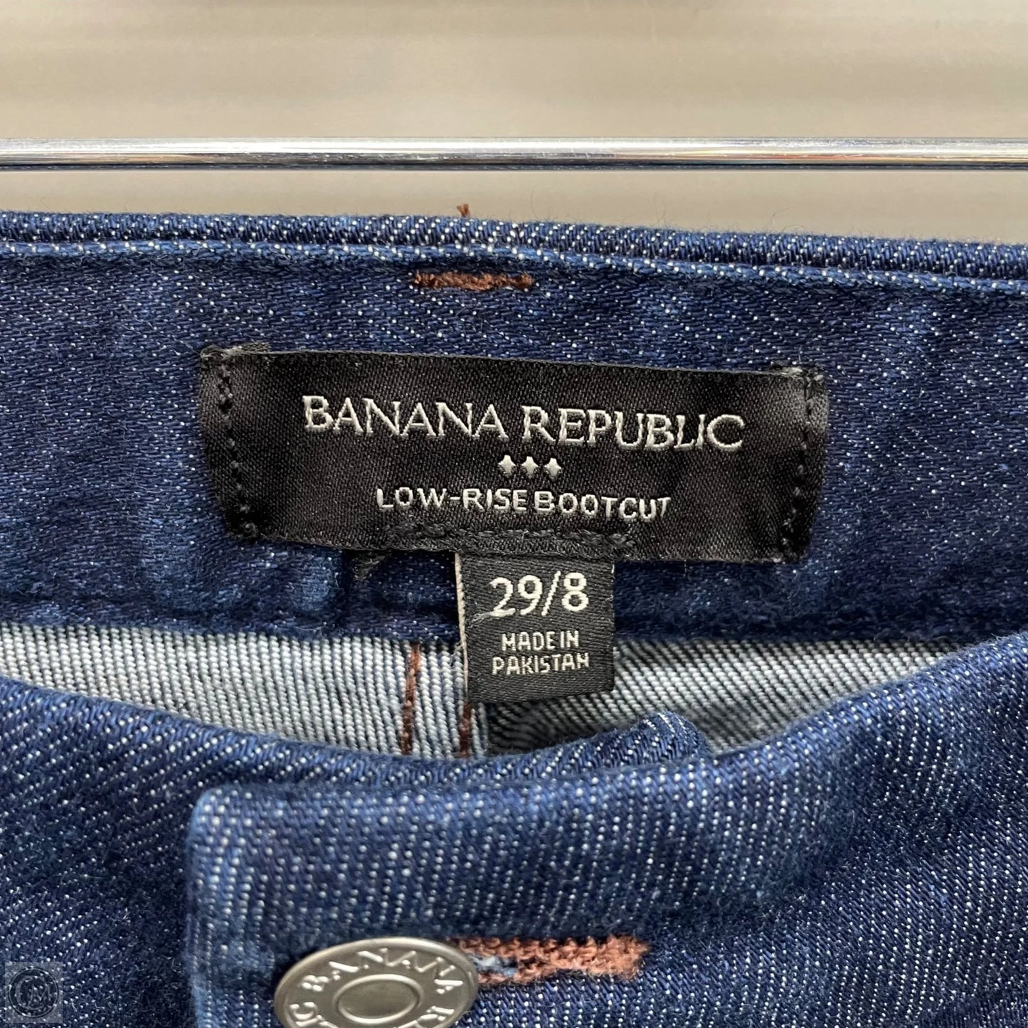 Jeans Boot Cut By Banana Republic In Blue Denim, Size: 8