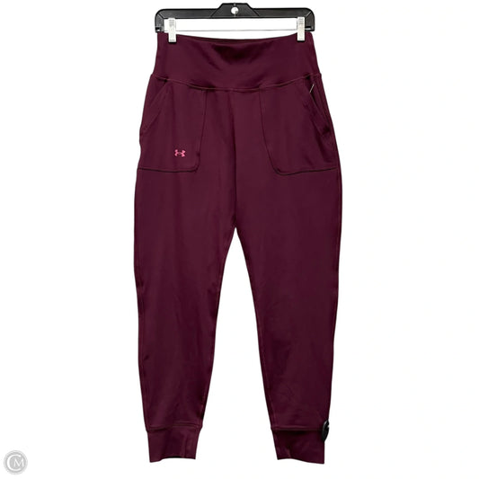 Athletic Leggings By Under Armour In Purple, Size: M