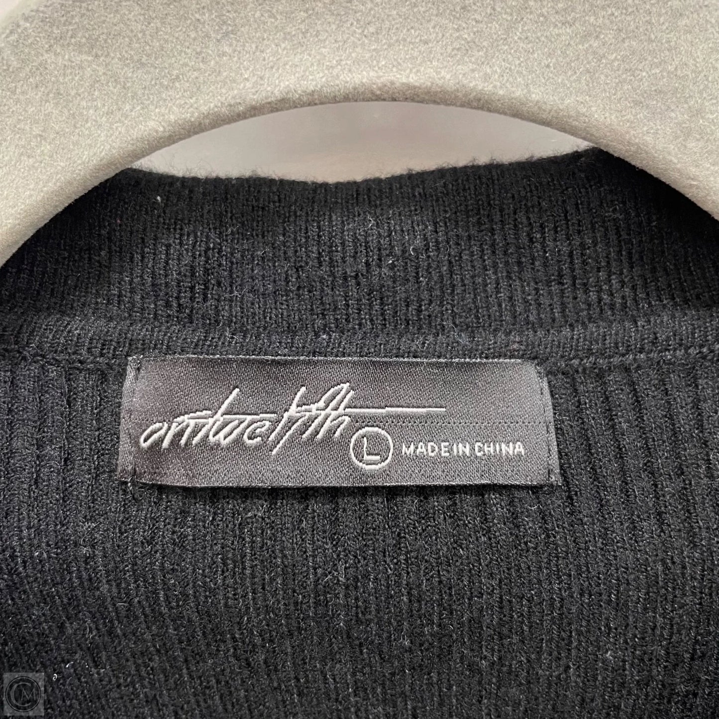 Top Long Sleeve By Ontwelfth In Black & White, Size: L