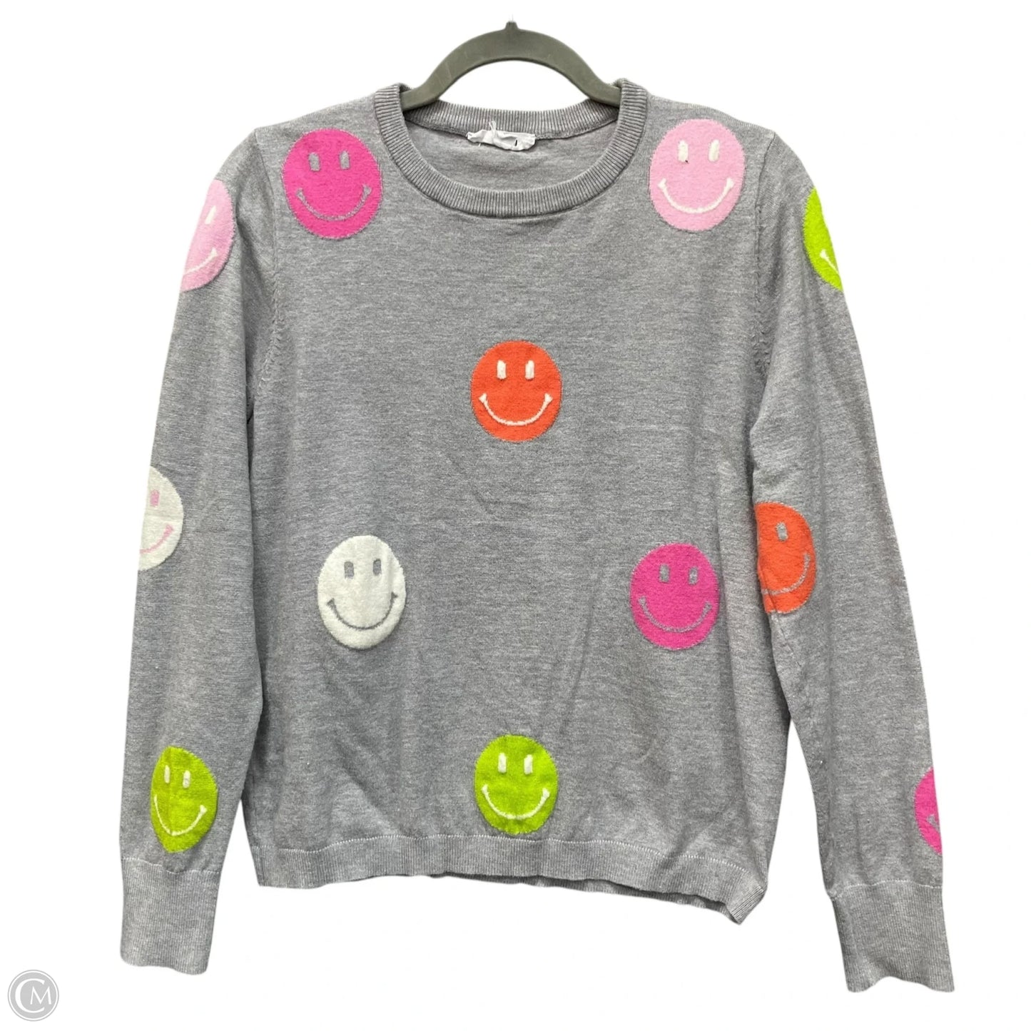 Sweatshirt Crewneck By Thml In Grey, Size: L