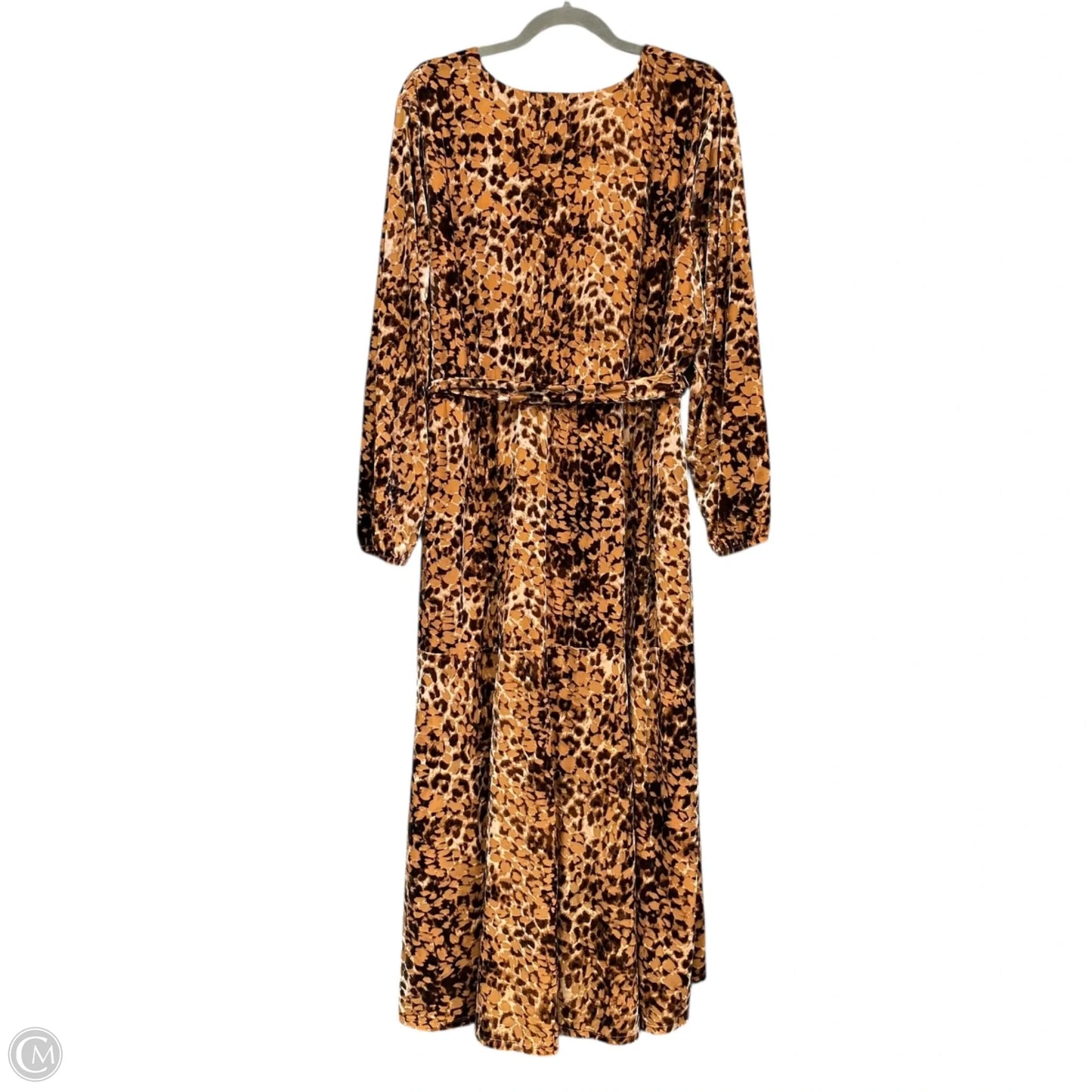 Dress Casual Midi By Nurture In Brown, Size: 1x
