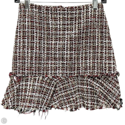 Skirt Mini & Short By Alya In Black & Red, Size: S