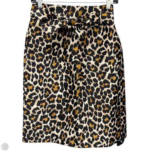 Skirt Mini & Short By J. Crew In Animal Print, Size: 0