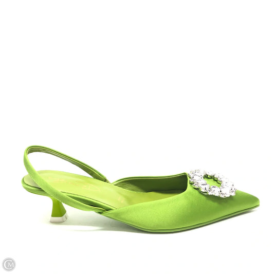 Shoes Heels Kitten By Cmb In Green, Size: 6.5
