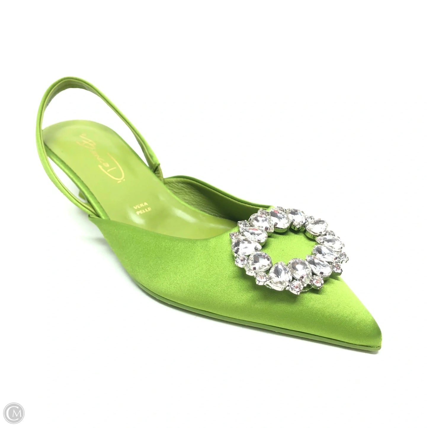 Shoes Heels Kitten By Cmb In Green, Size: 6.5