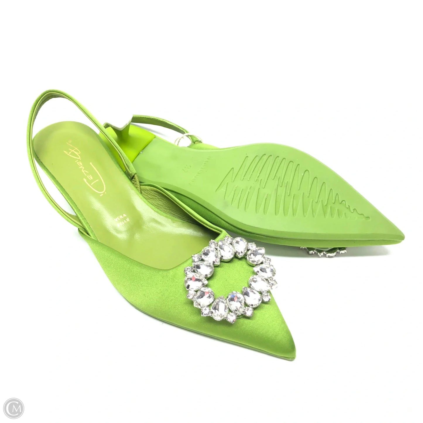 Shoes Heels Kitten By Cmb In Green, Size: 6.5