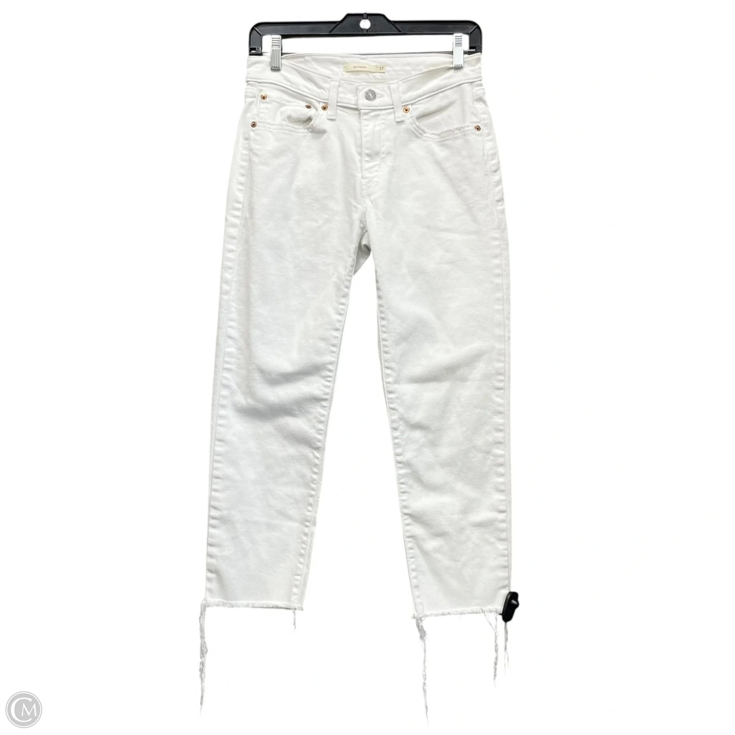 Jeans Boyfriend By Levis In White, Size: 4