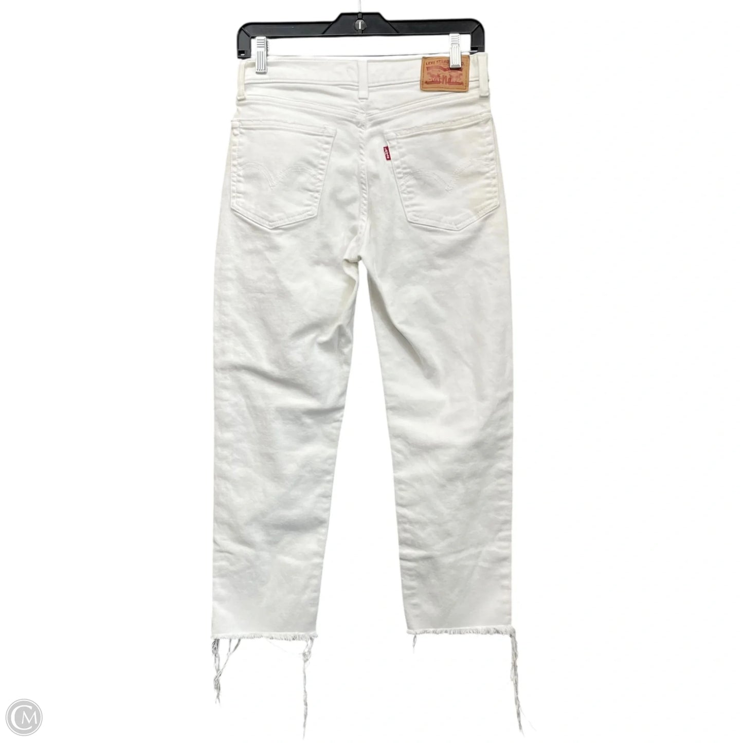 Jeans Boyfriend By Levis In White, Size: 4