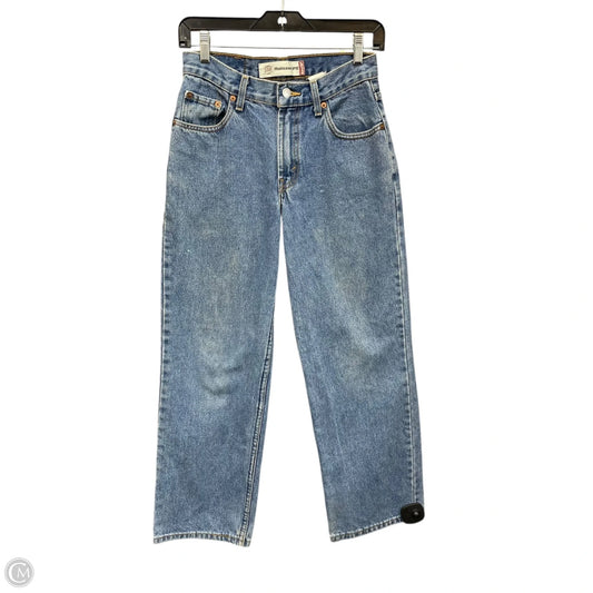 Jeans Straight By Levis In Blue Denim, Size: 4
