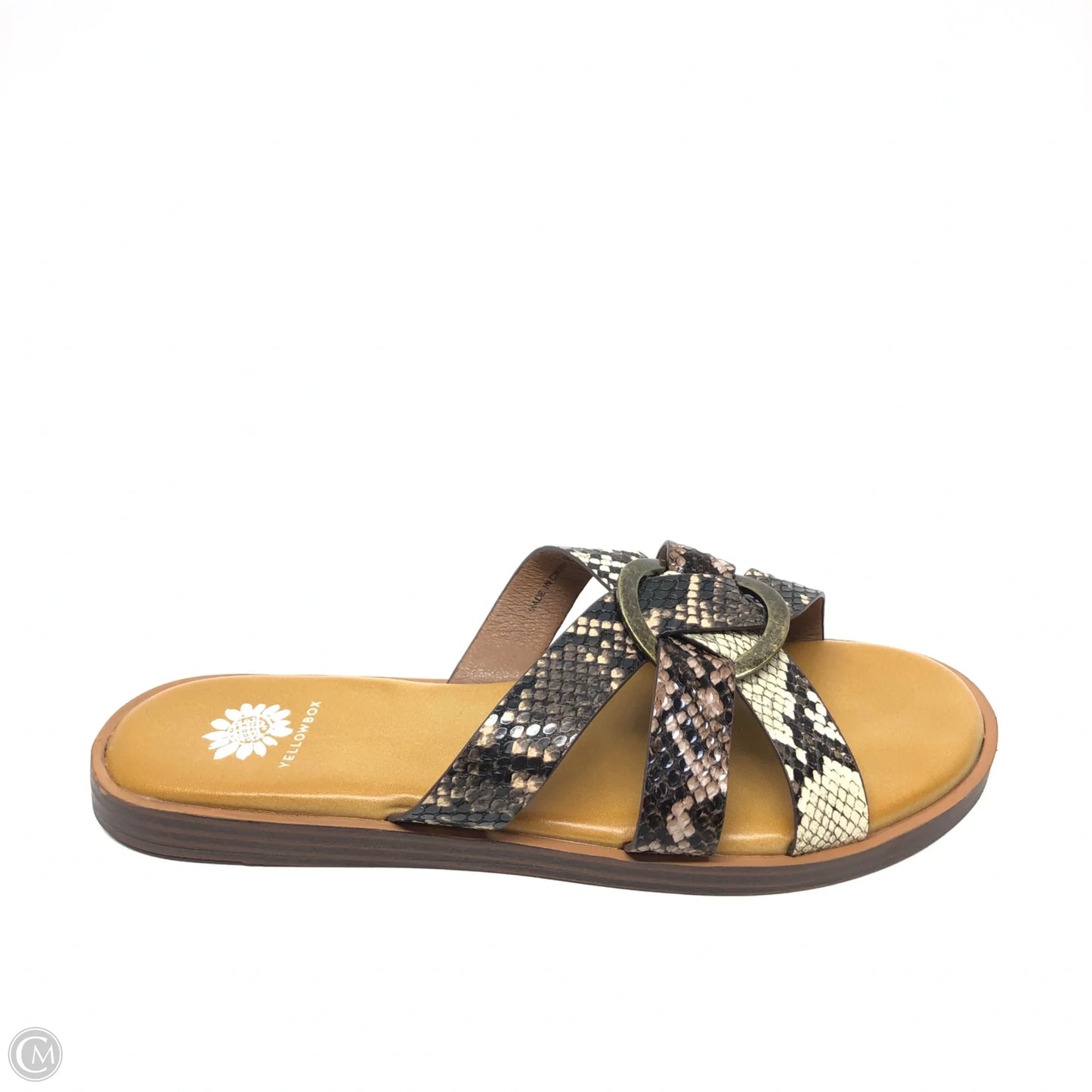 Sandals Flats By Yellow Box In Brown, Size: 8