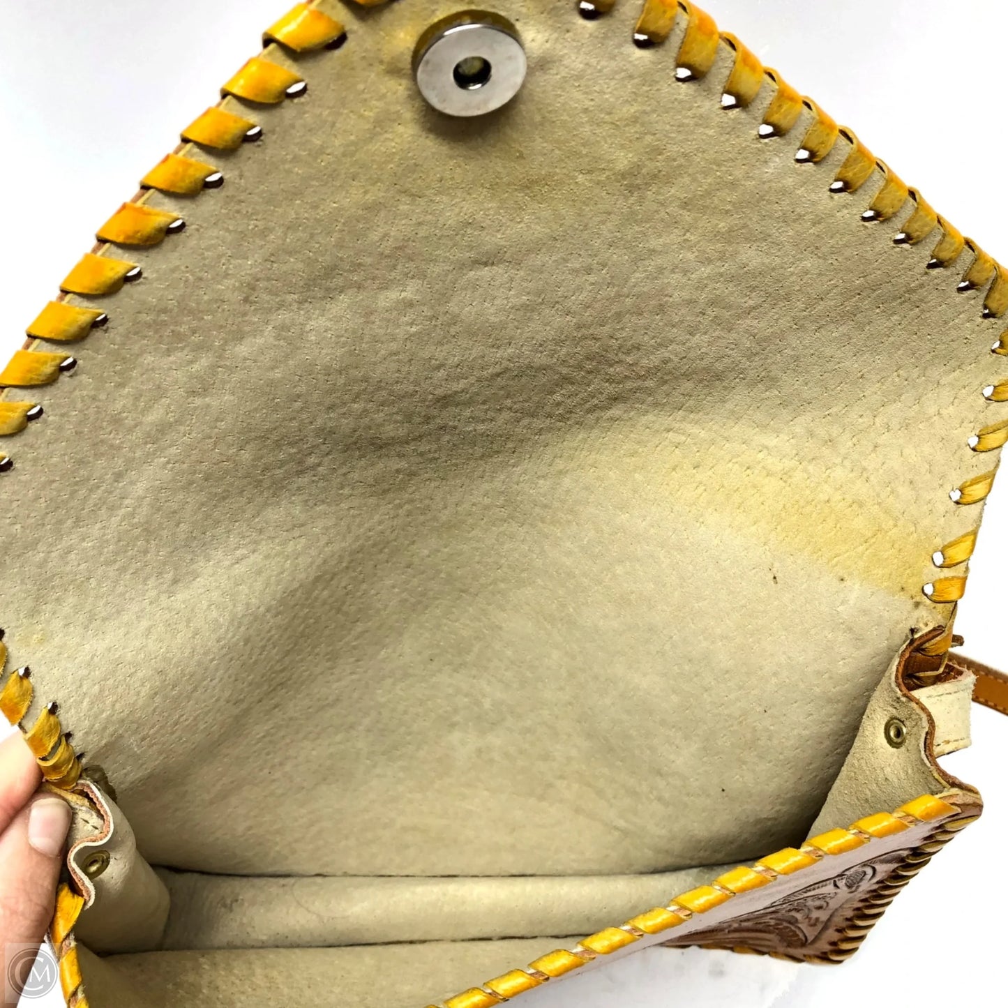 Crossbody Leather By Clothes Mentor, Size: Small