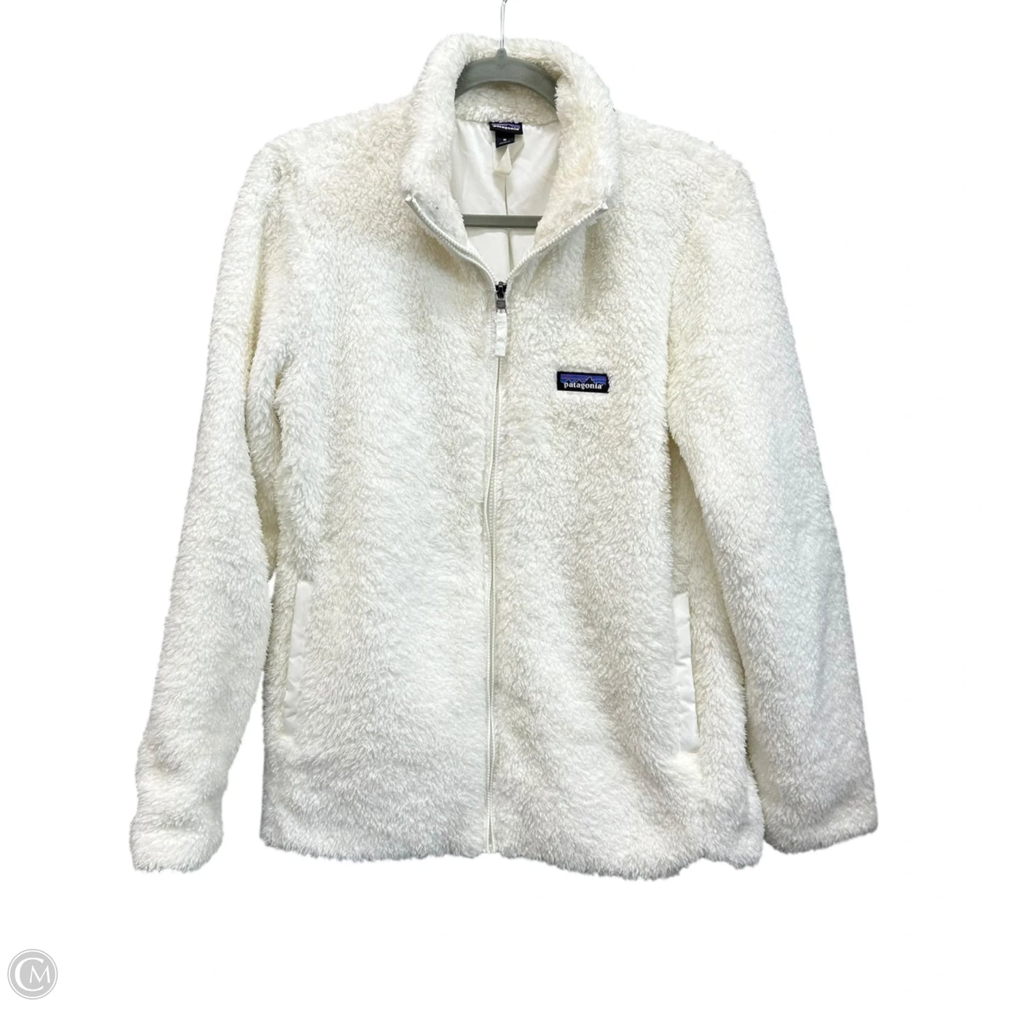 Jacket Fleece By Patagonia In White, Size: M