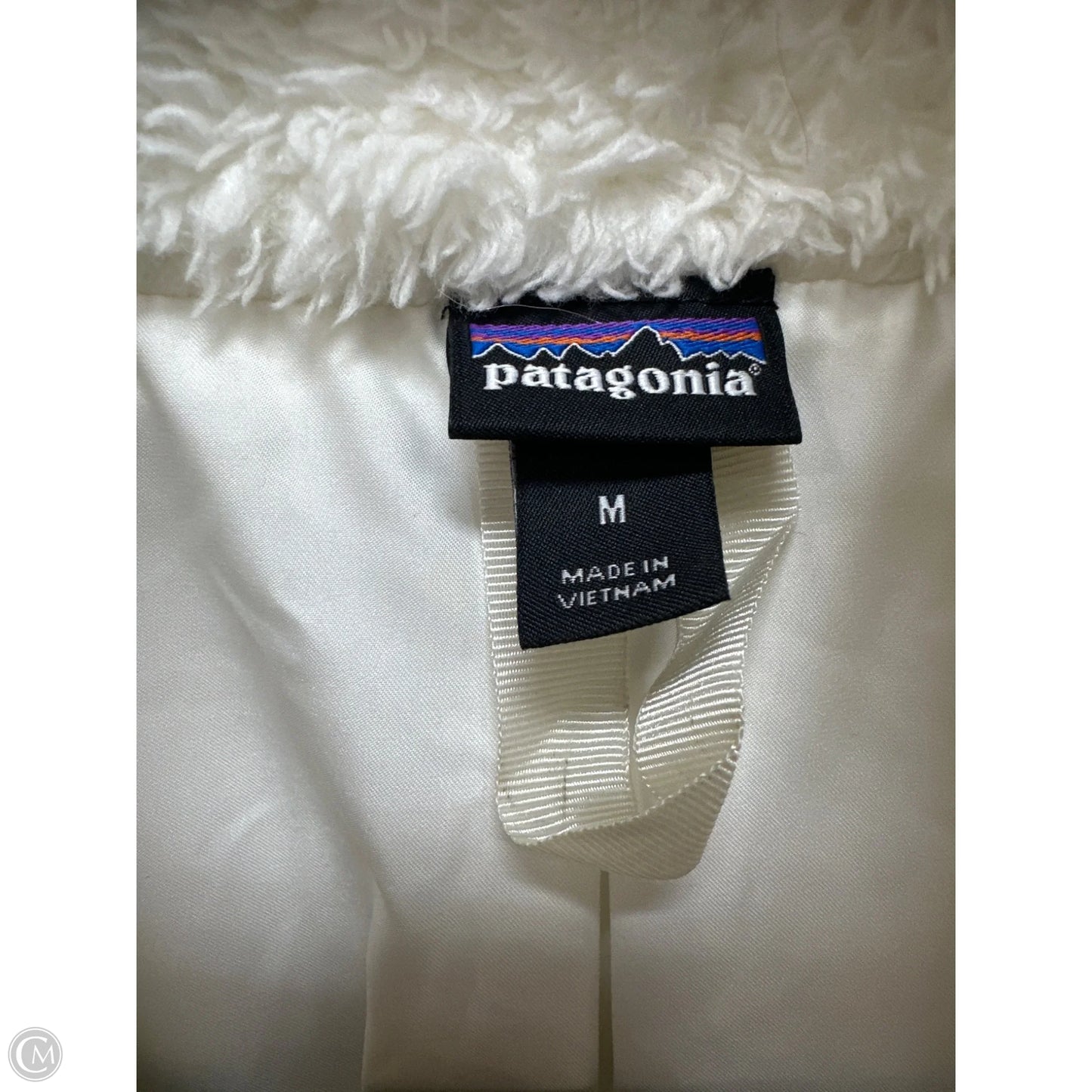 Jacket Fleece By Patagonia In White, Size: M