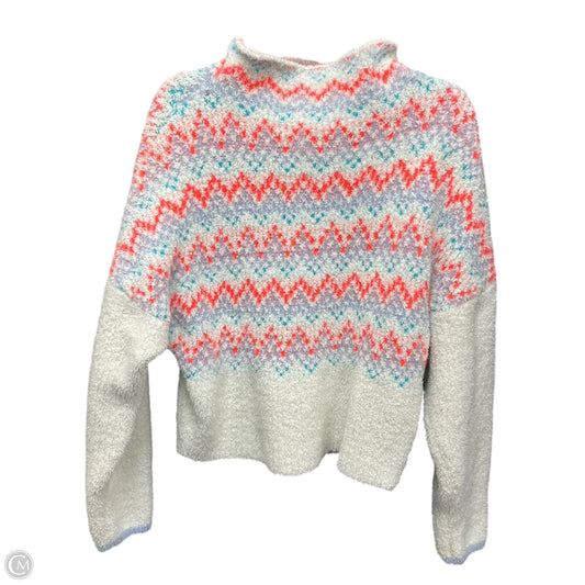 Sweater By Pilcro In Orange & White, Size: S