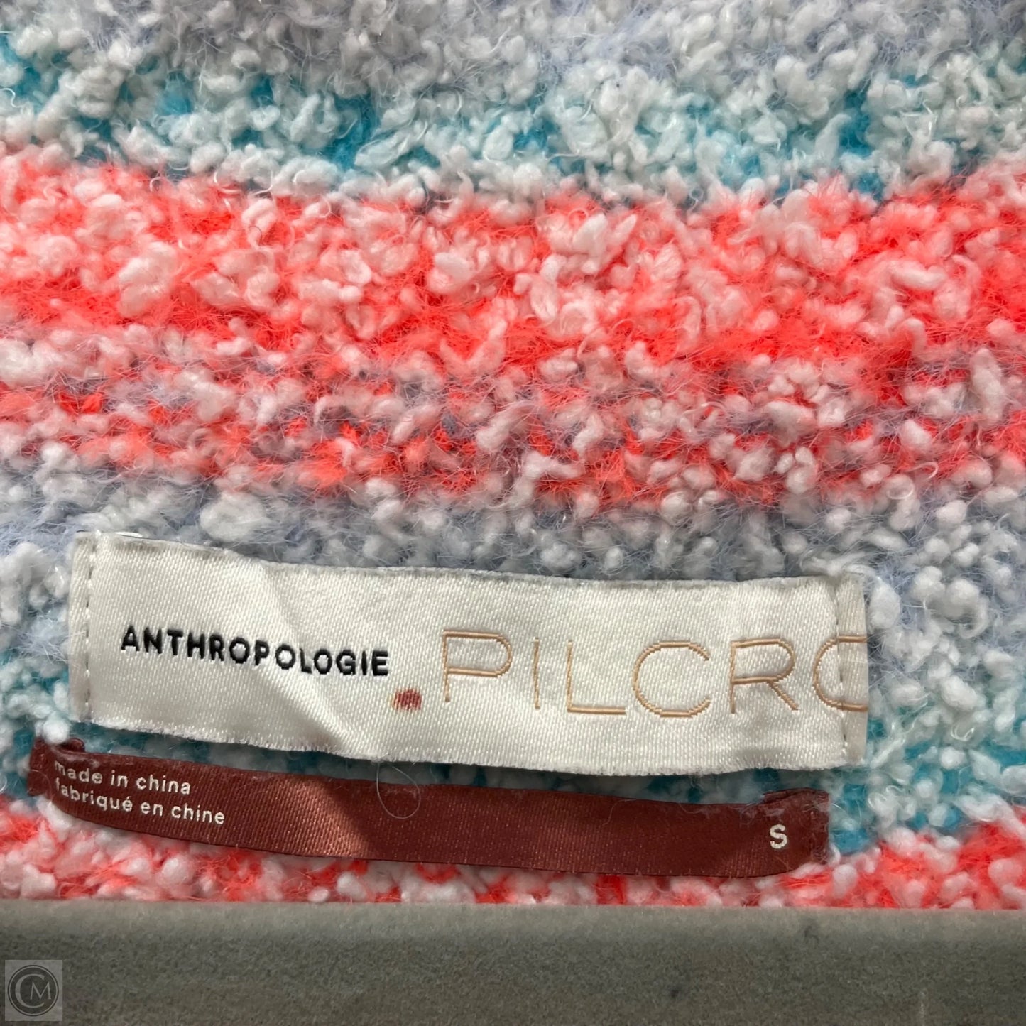 Sweater By Pilcro In Orange & White, Size: S