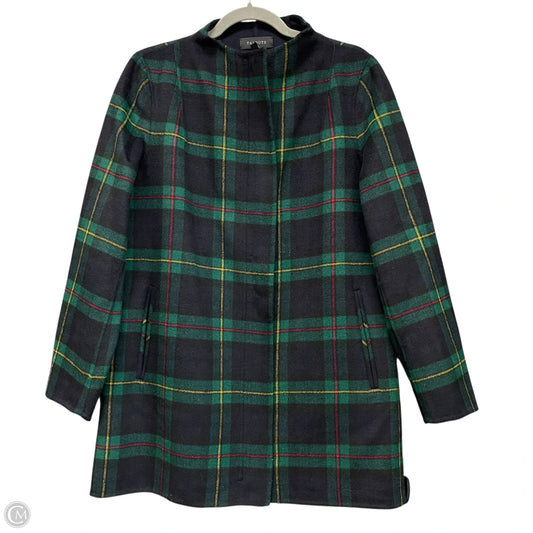 Coat Wool By Talbots In Blue & Green, Size: M