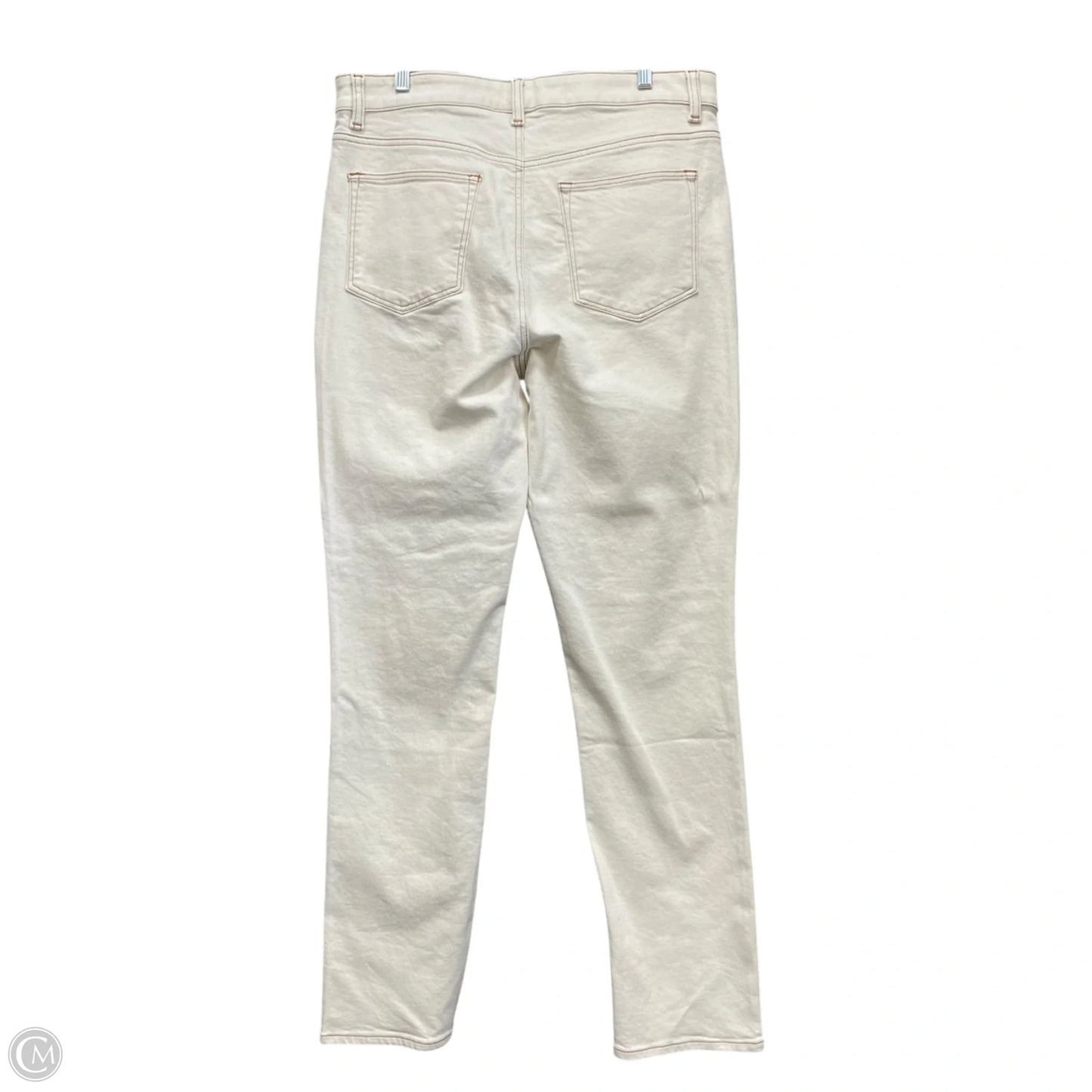 Jeans Straight By Talbots In Cream, Size: 10