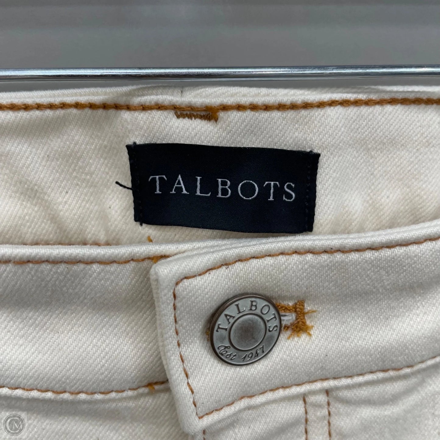 Jeans Wide Leg By Talbots In Cream, Size: 10