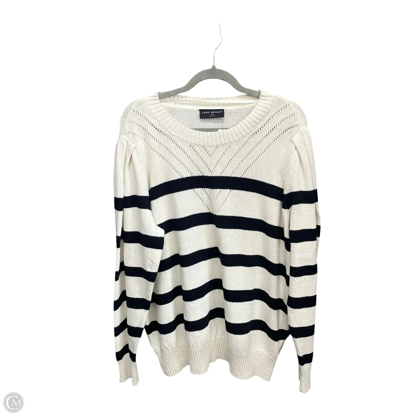 Sweater By Lane Bryant In Black & Cream, Size: 1x