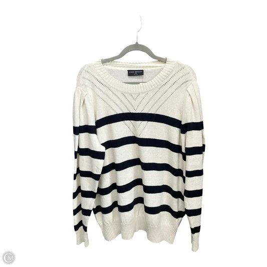 Sweater By Lane Bryant In Black & Cream, Size: 1x